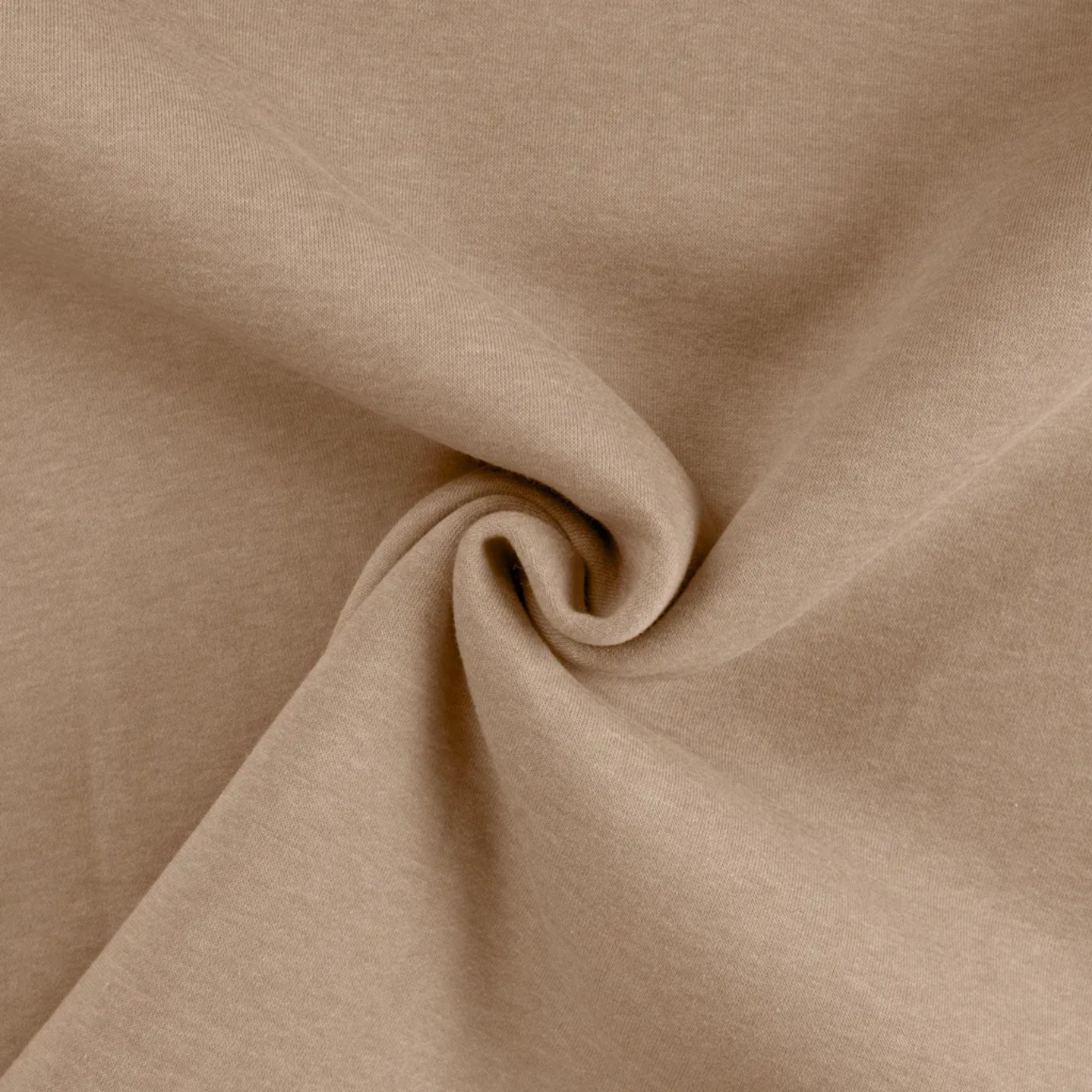 Tissu Molleton Jogging Coton Taupe/Beige