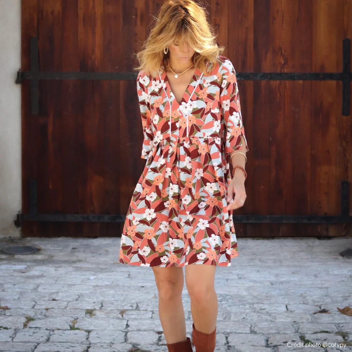 Patron Blouse Robe Maïre de Maison Poulette du 34 au 48