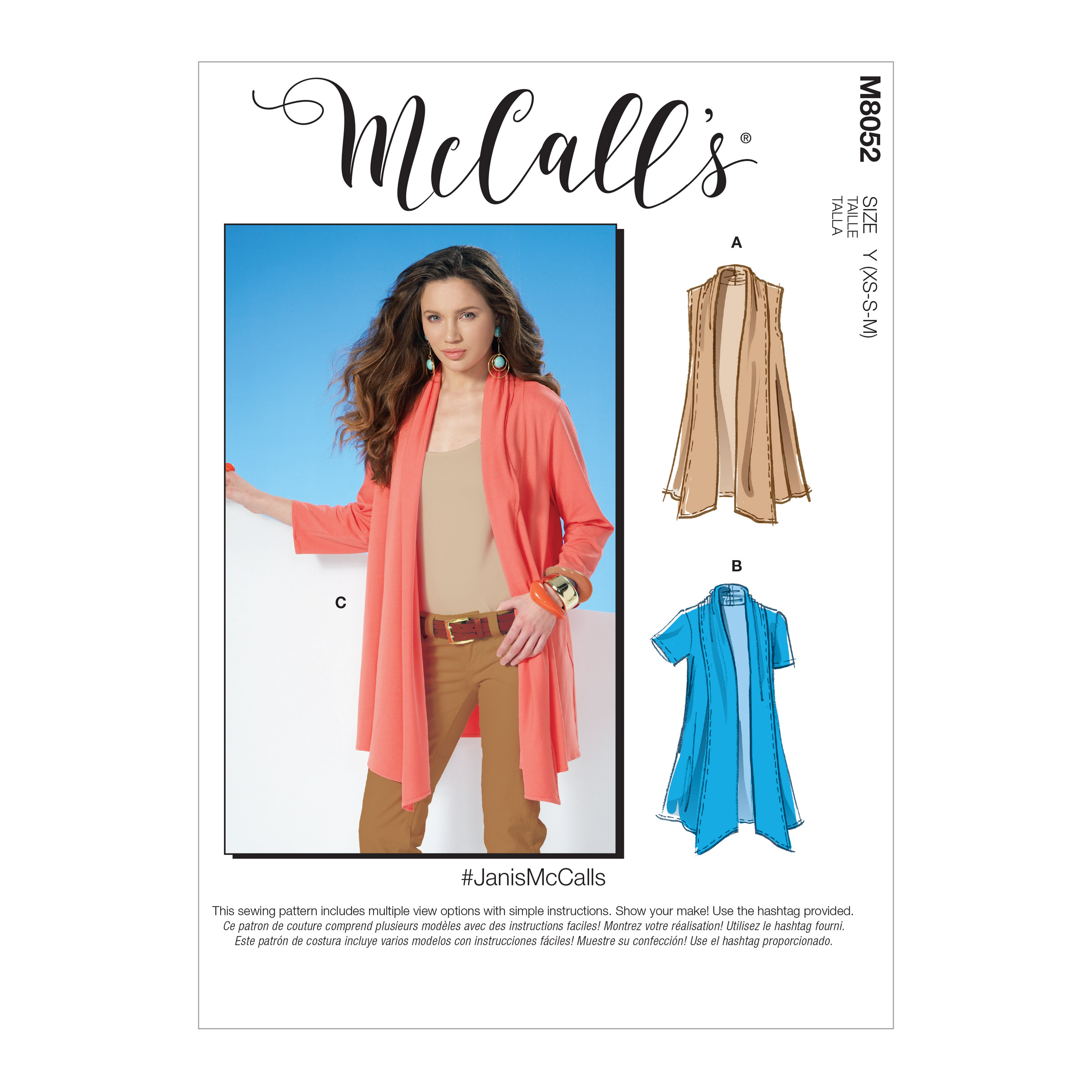Patron de cardigan - McCall's #M8052