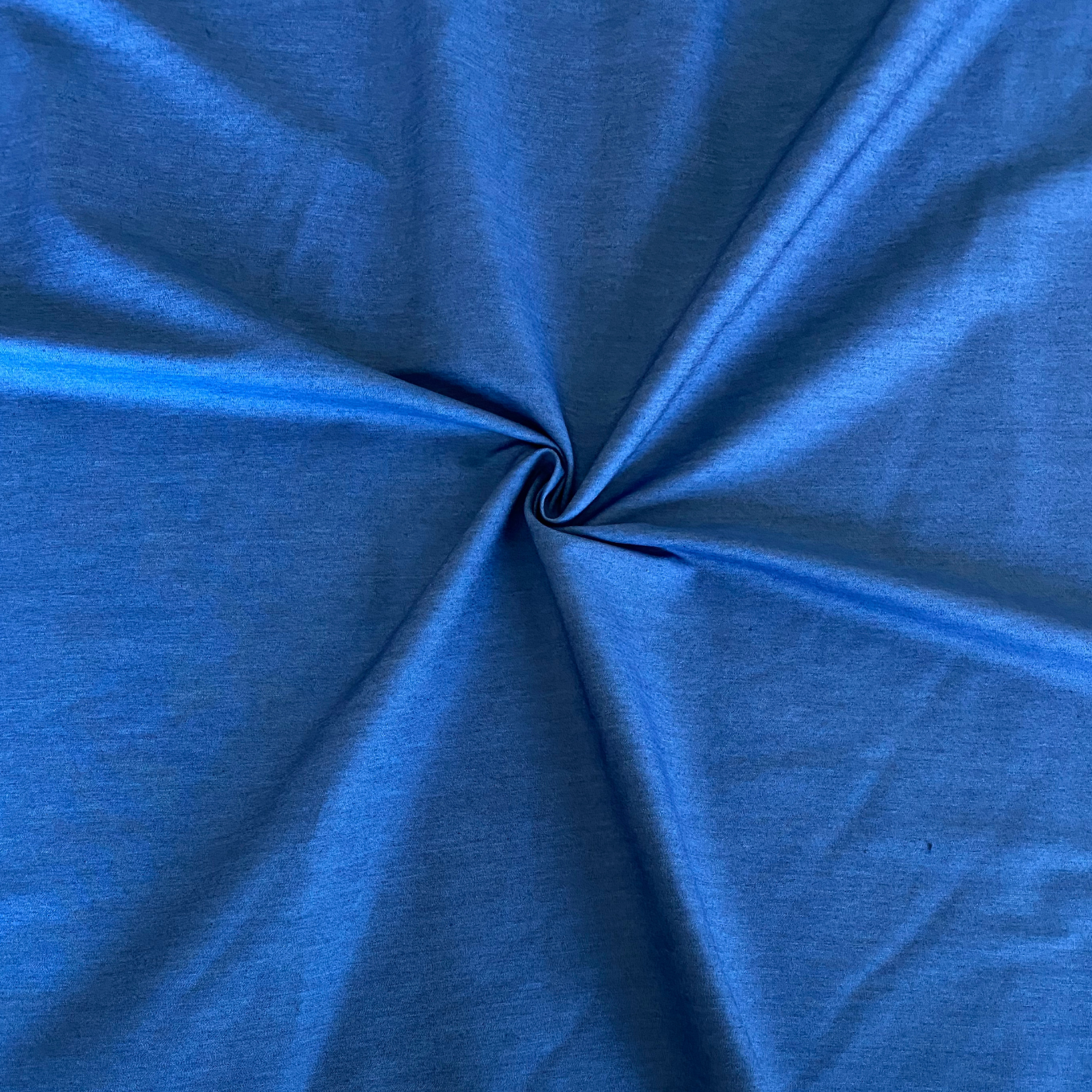 Tissu coton Chambray Stretch Jean Bleu Moyen