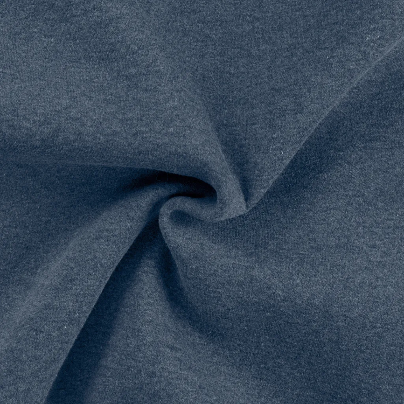 Tissu Molleton Jogging Coton Denim Chiné