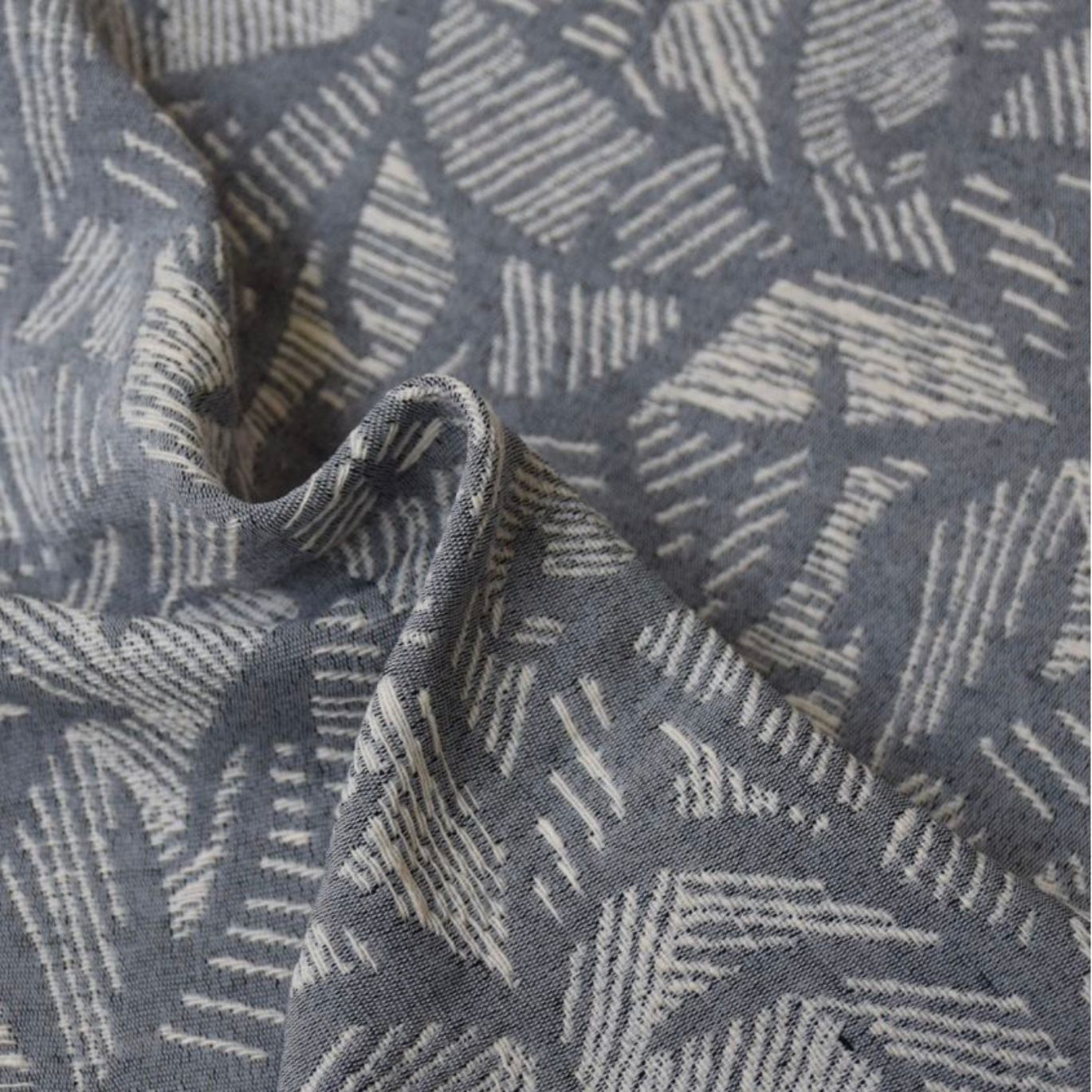 Tissu jacquard Cousette "Summer Shade" Anthracite