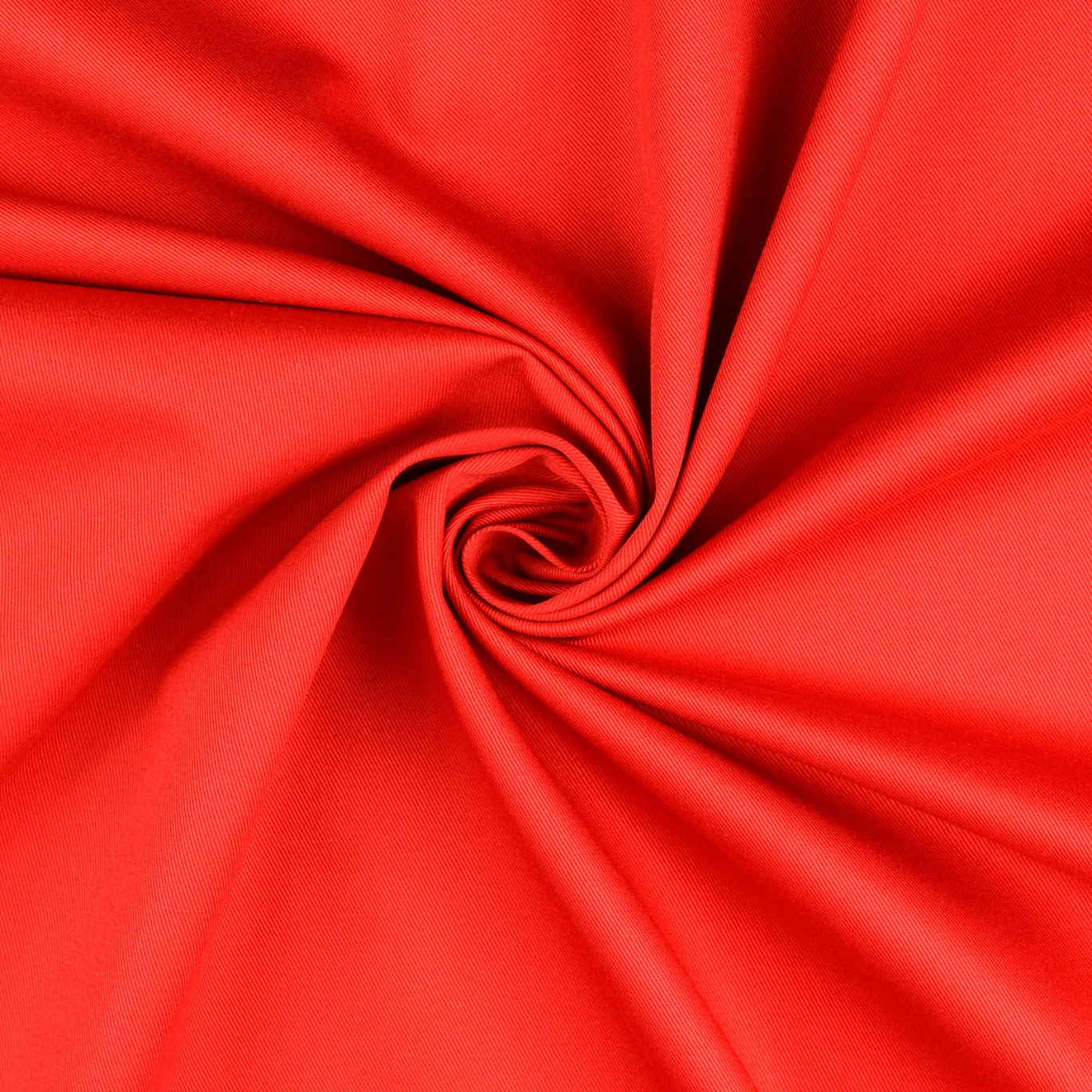 Tissu Gabardine Unie Rouge 