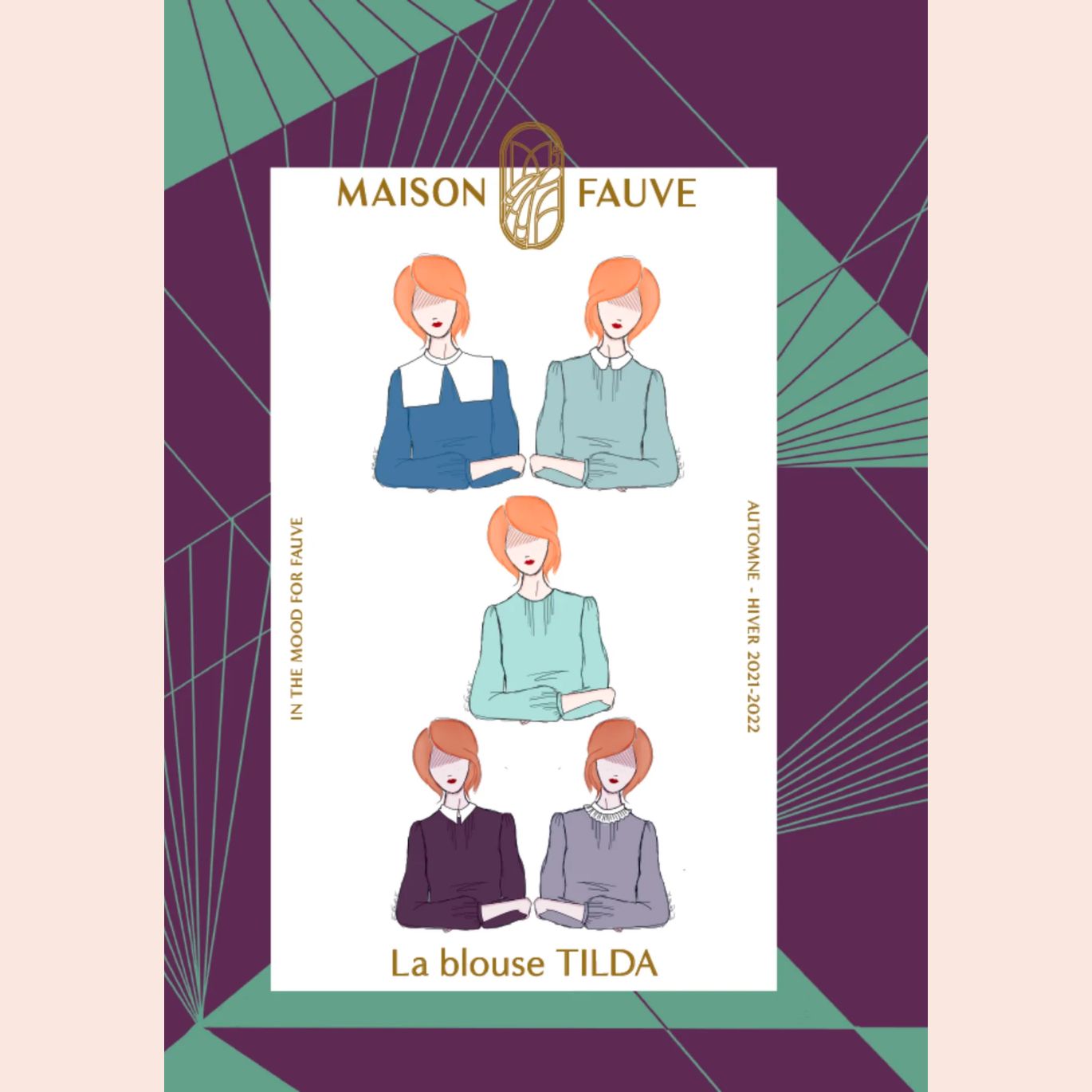 Patron de blouse Tilda de Maison Fauve du 34 au 52