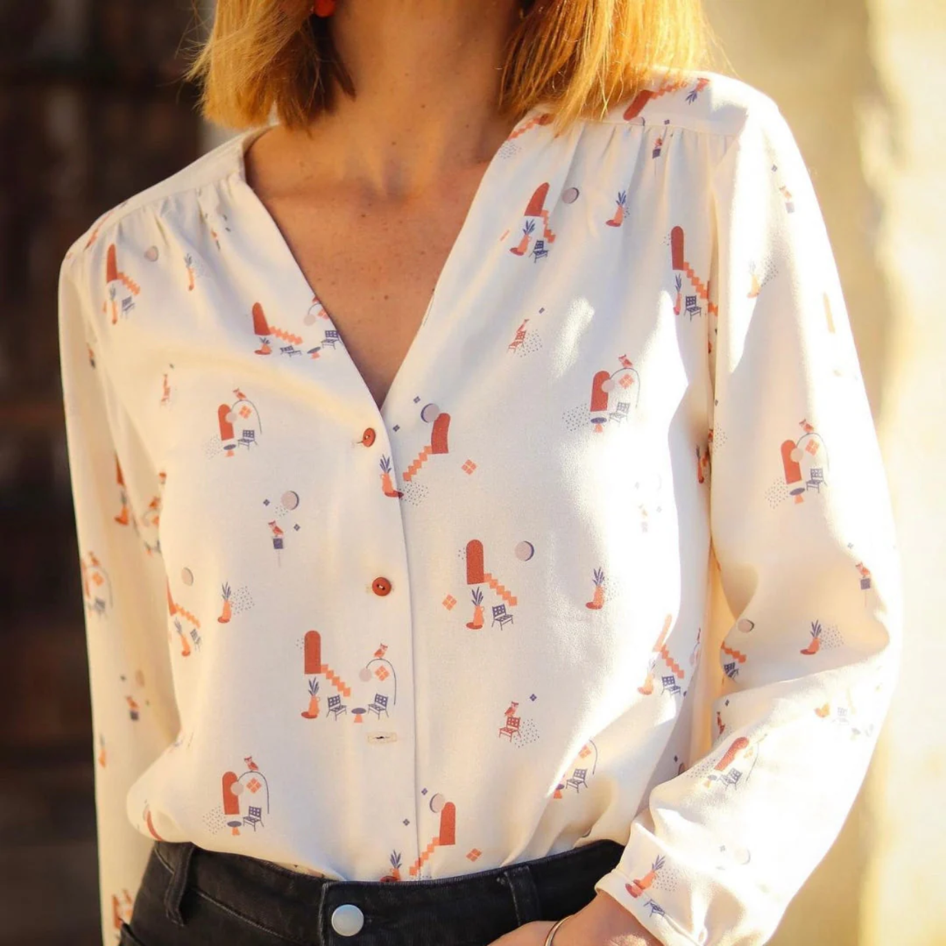 Patron Blouse et Robe Marsiho  de Maison Poulette du 34 au 54