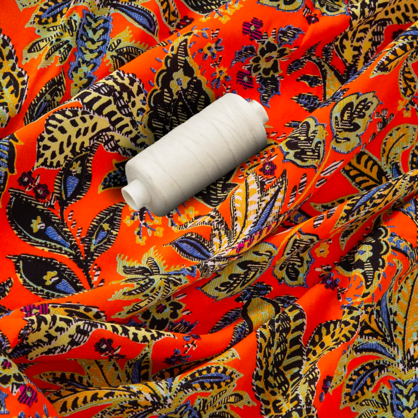 Tissus Fibranne Viscose Corail  par Promod Couture 