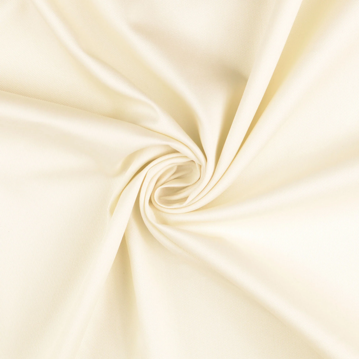 Tissu Gabardine Unie Ecru 
