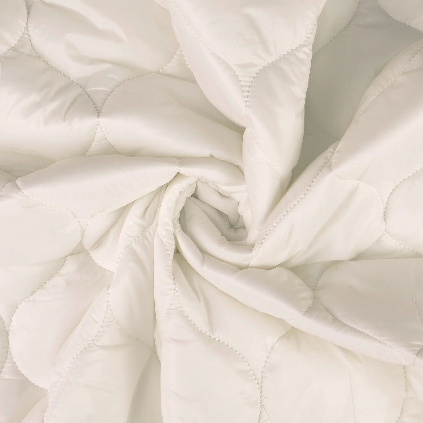 Tissu Matelassé Doudoune Uni Léonie Blanc