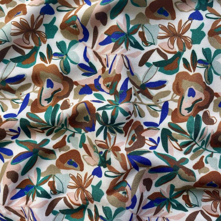 Viscose "Gaia" Sapin & Marron