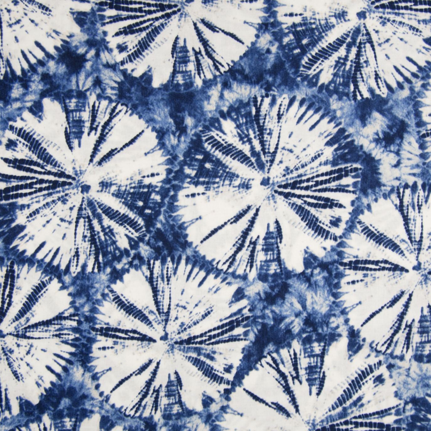 Viscose effet lin à imprimé Tie&Dye Bleu