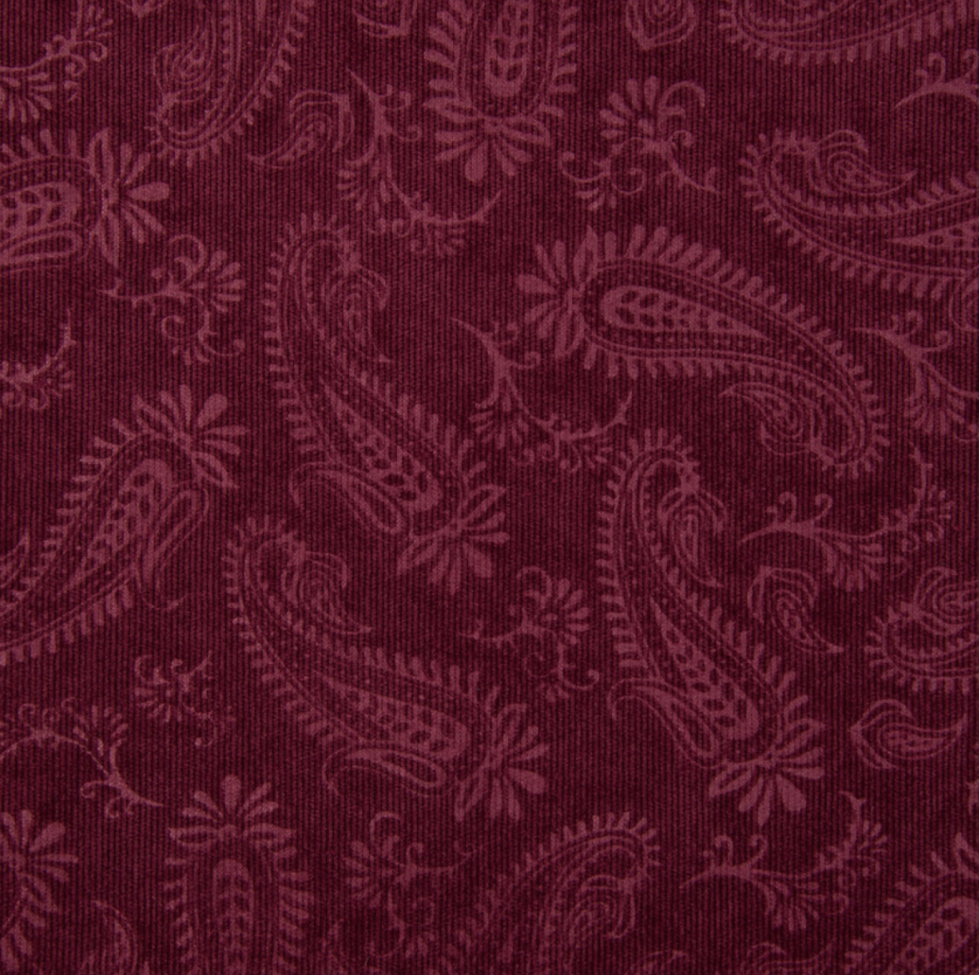 Velours milleraies à relief Lie de vin