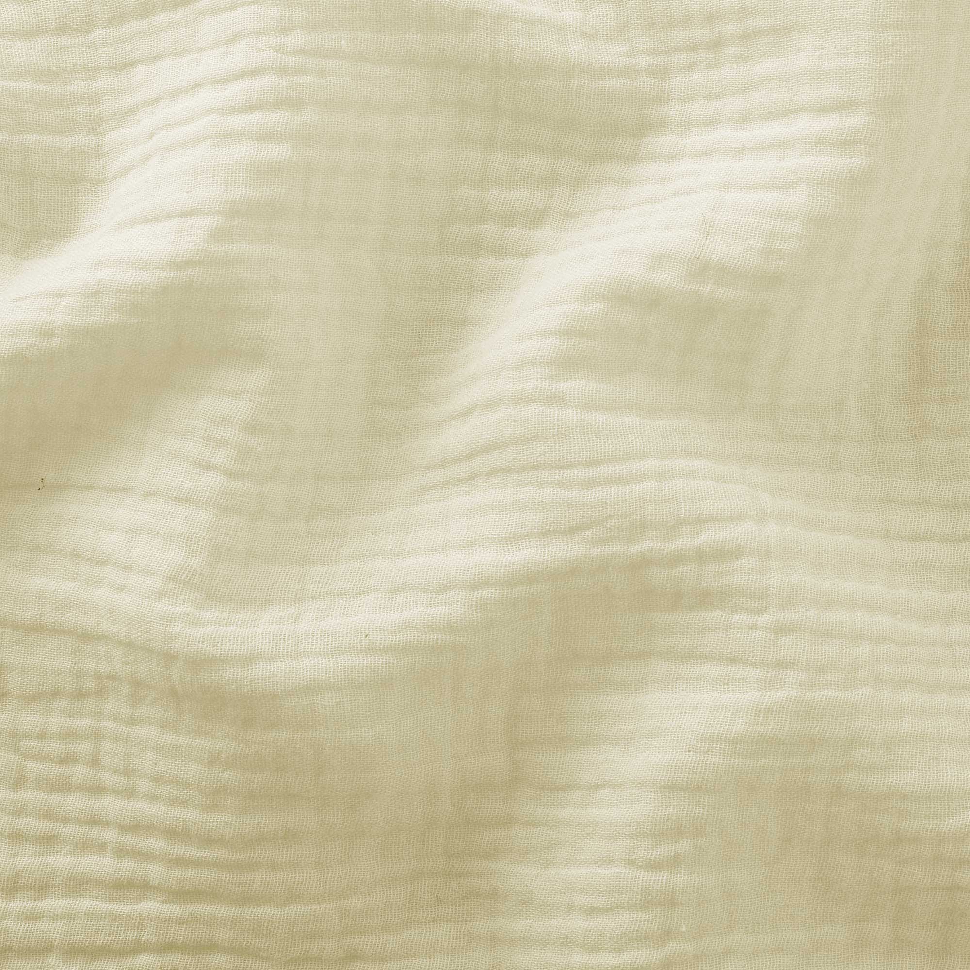 Tissu Double Gaze de Coton Ecru
