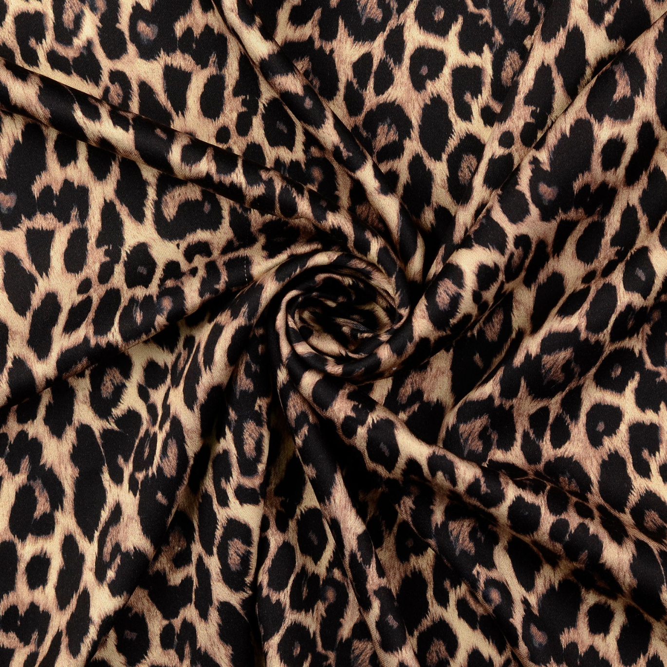 Tissu Satin Viscose "Léo" Marron