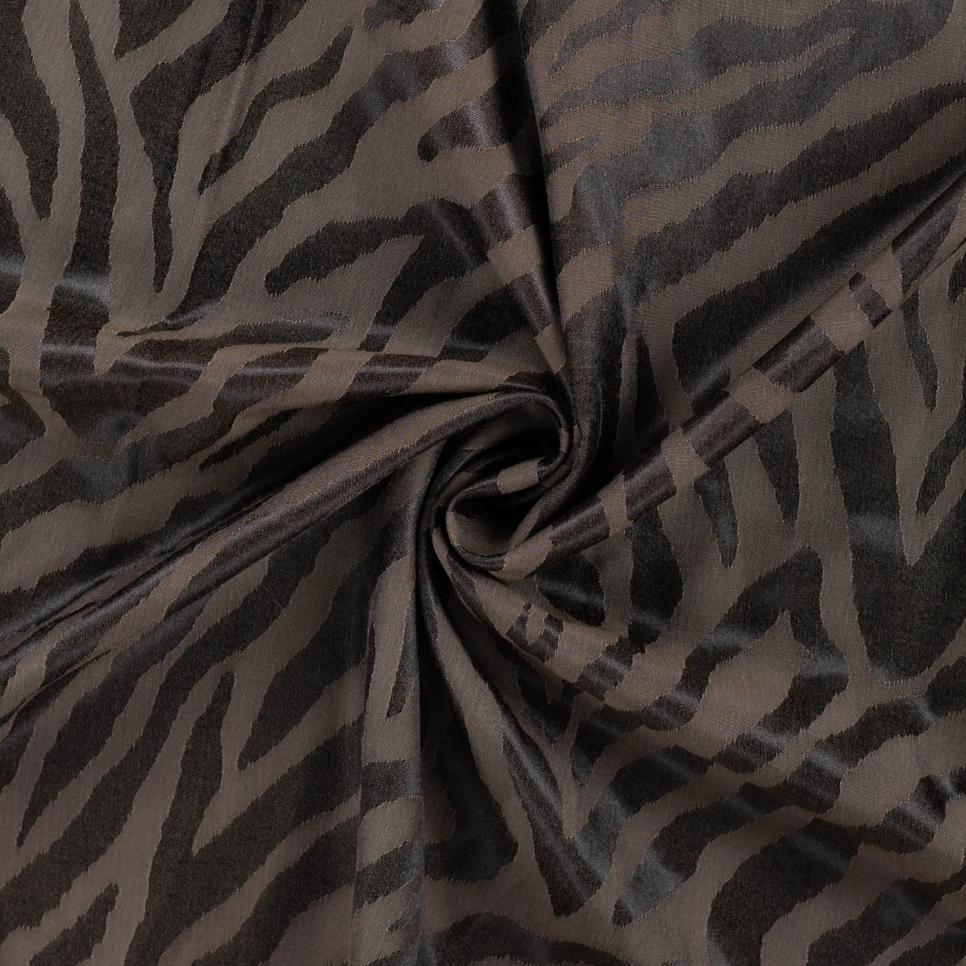 Tissu Jacquard de Viscose Zèbra Black 