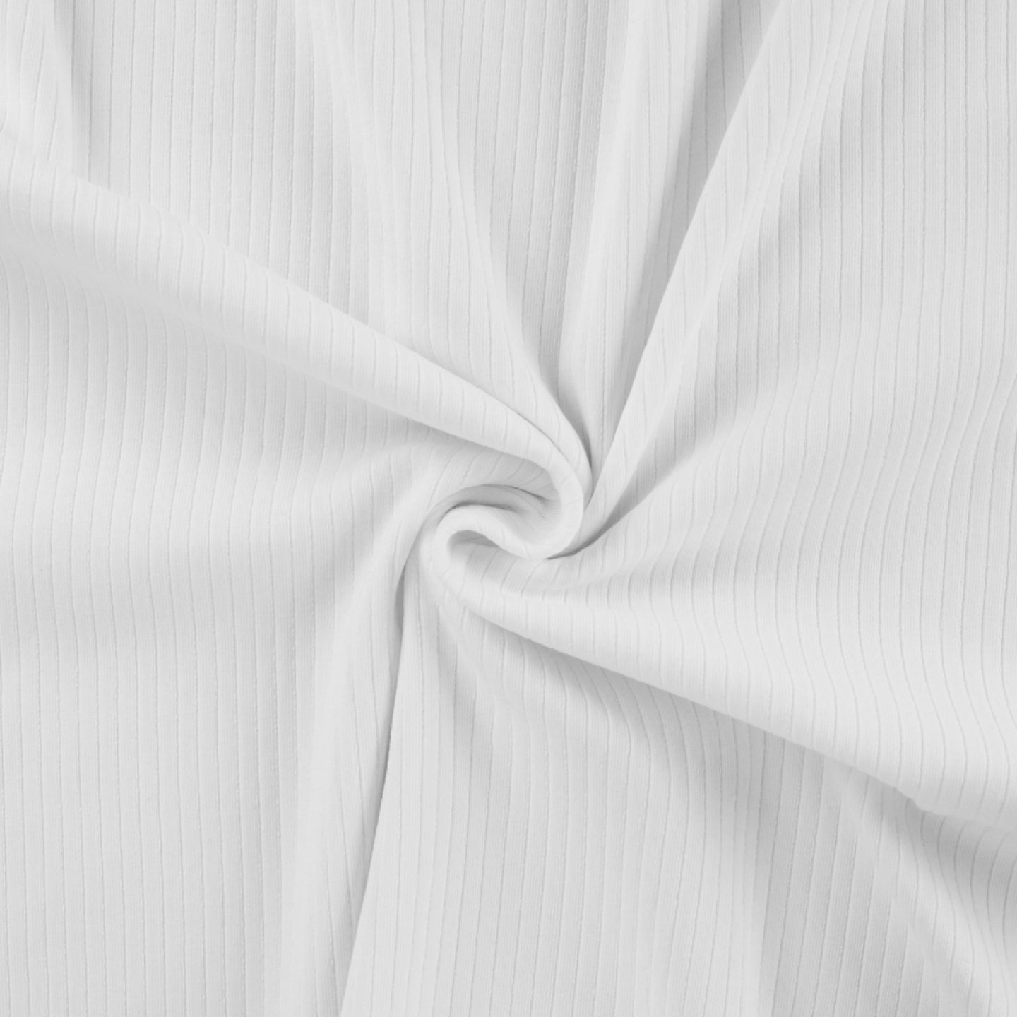 Jersey coton côte uni Blanc