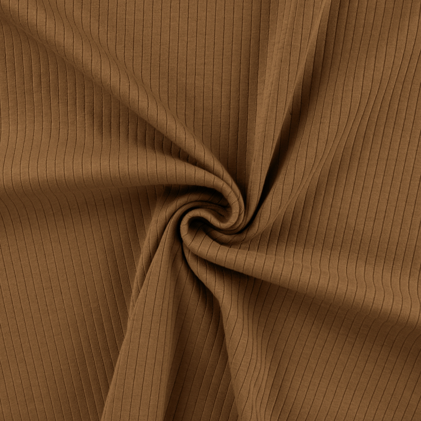 Jersey coton côte uni Caramel