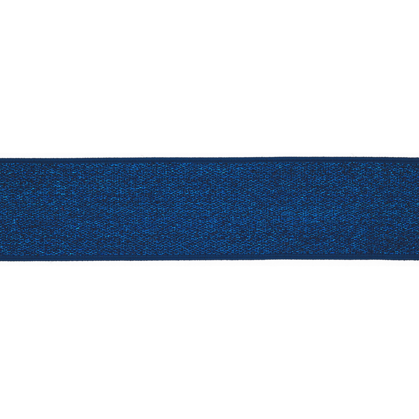 Elastique Bleu Cobalt Lurex - 40 mm x 1m