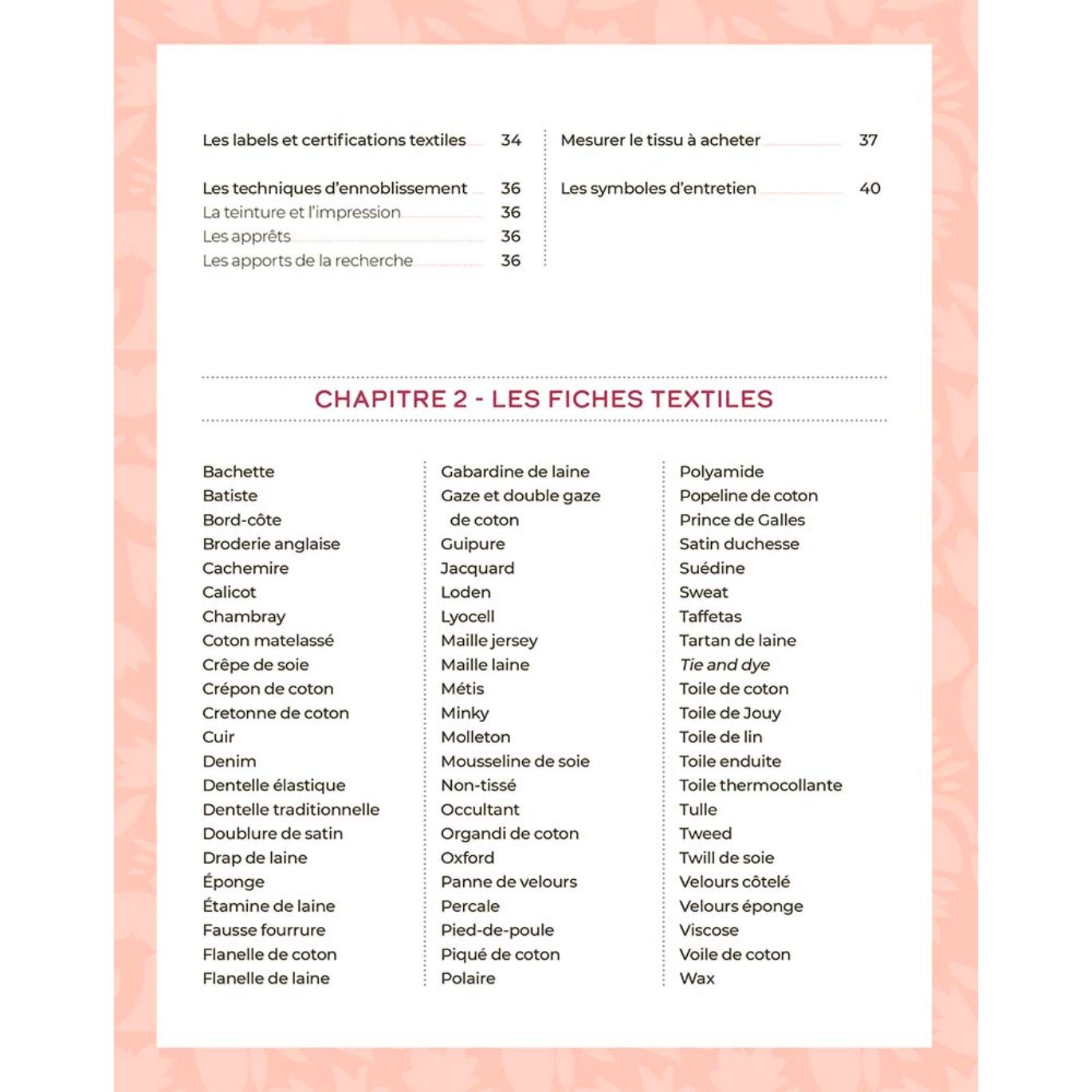 Livre Le guide des tissus par Clémentine LUBIN