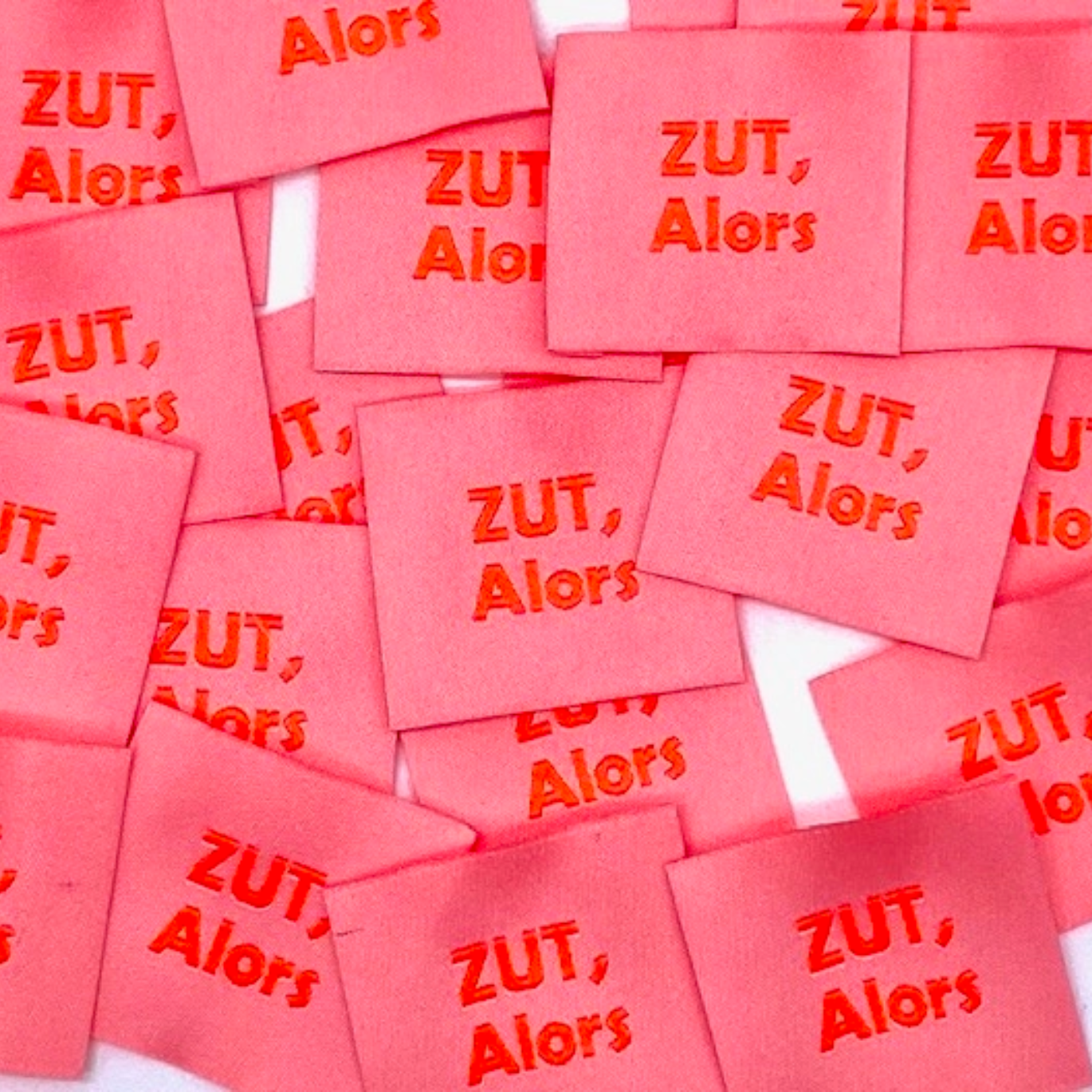 Étiquette à coudre "Zut Alors"