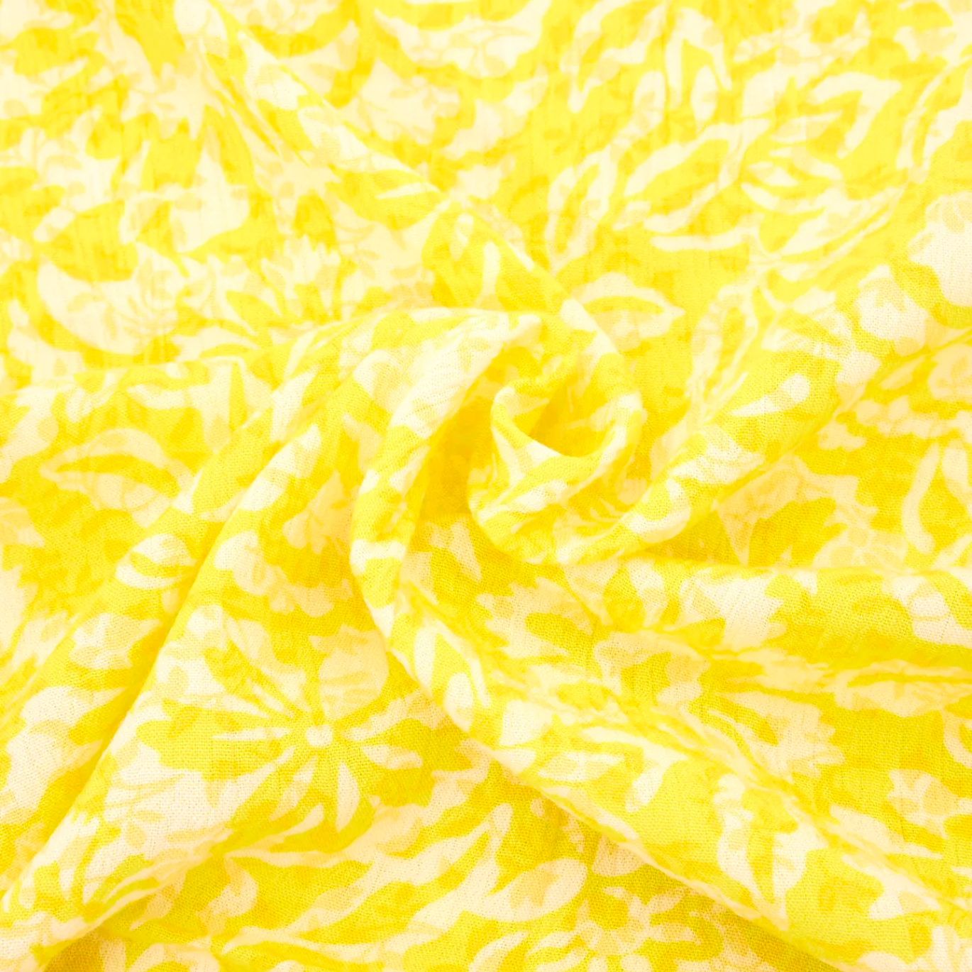 Tissus Viscose Crinkle Jaune par Promod Couture 