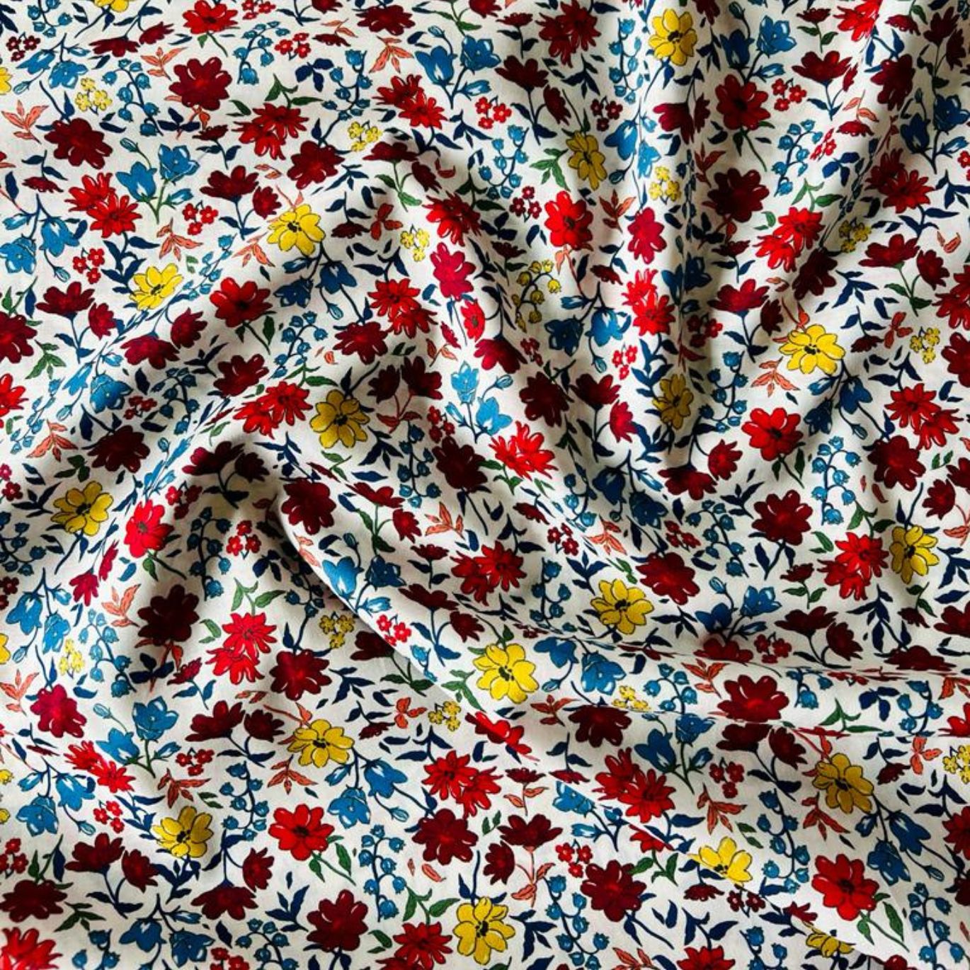 Satin de coton Mille Fleurs Louise