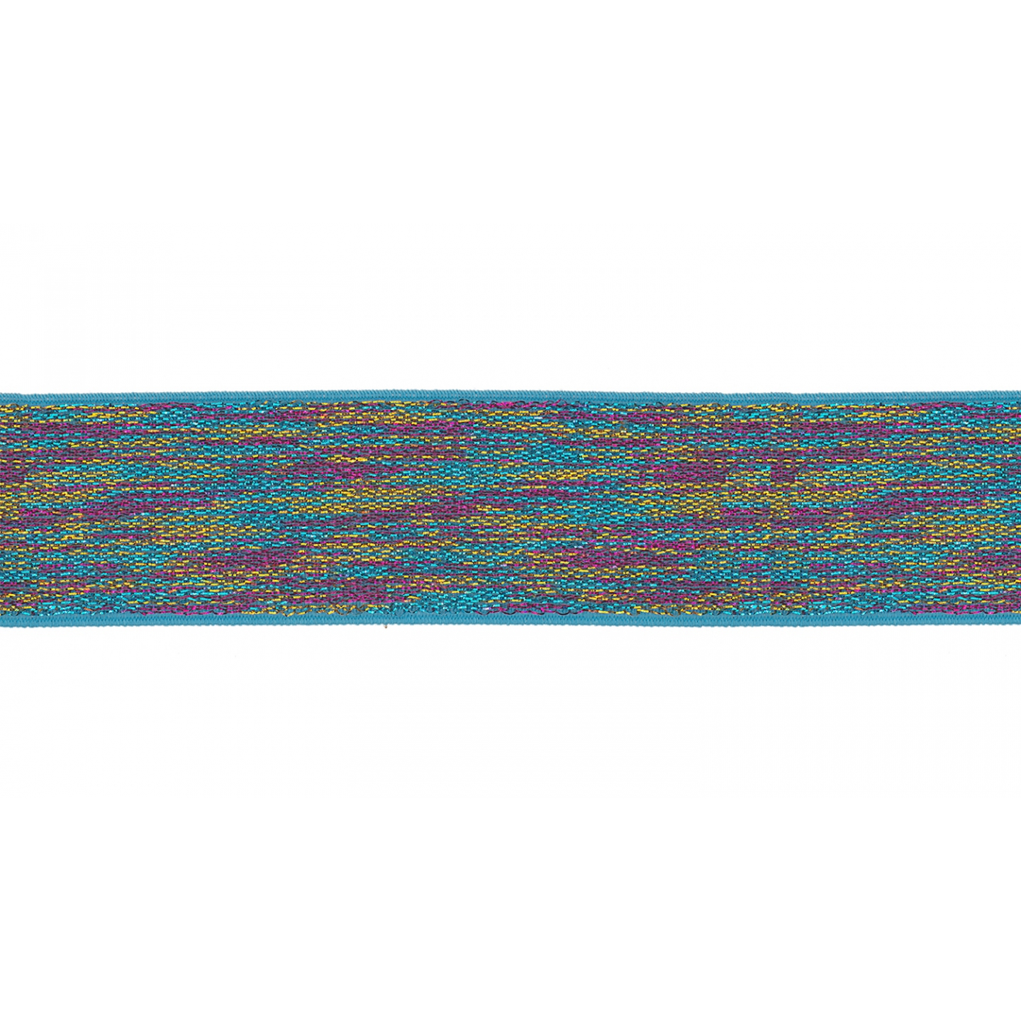 Elastique Multicolore Lurex - 40 mm x 1m