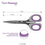 Ciseaux en titane TEXI TITANIUM Ti700 - 18 cm