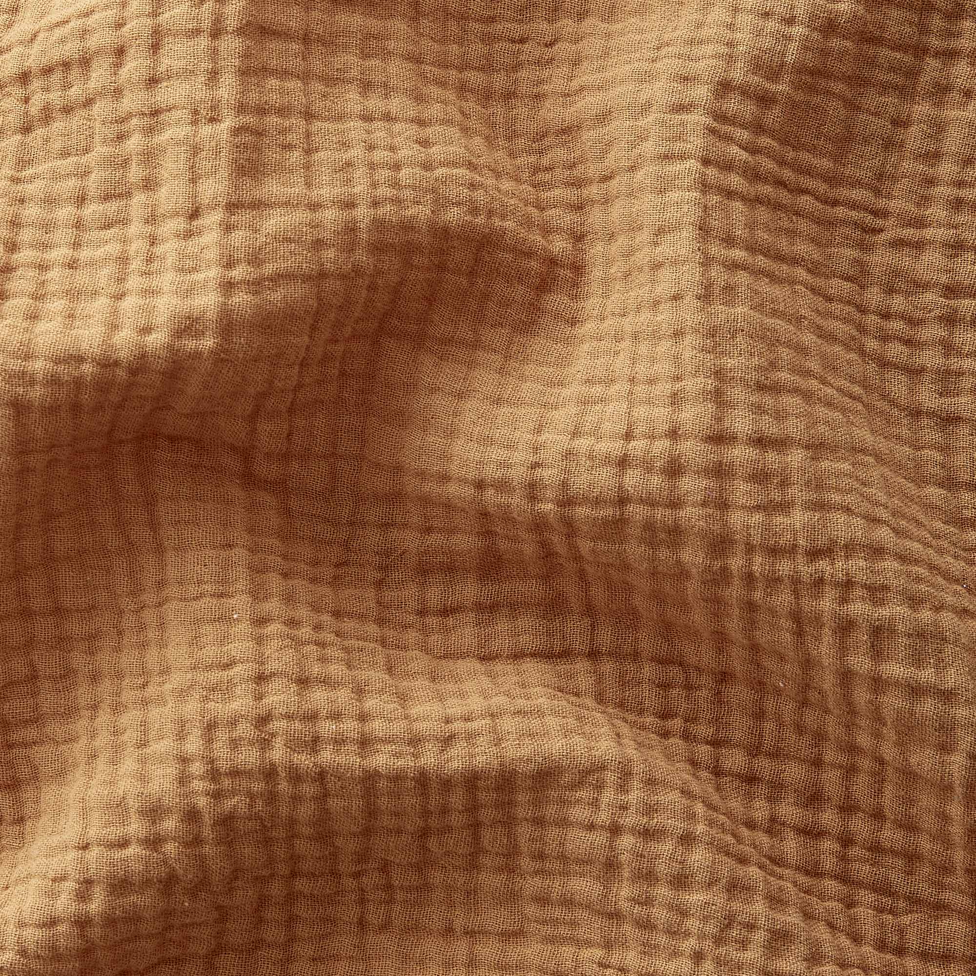 Tissu Double Gaze de Coton Camel