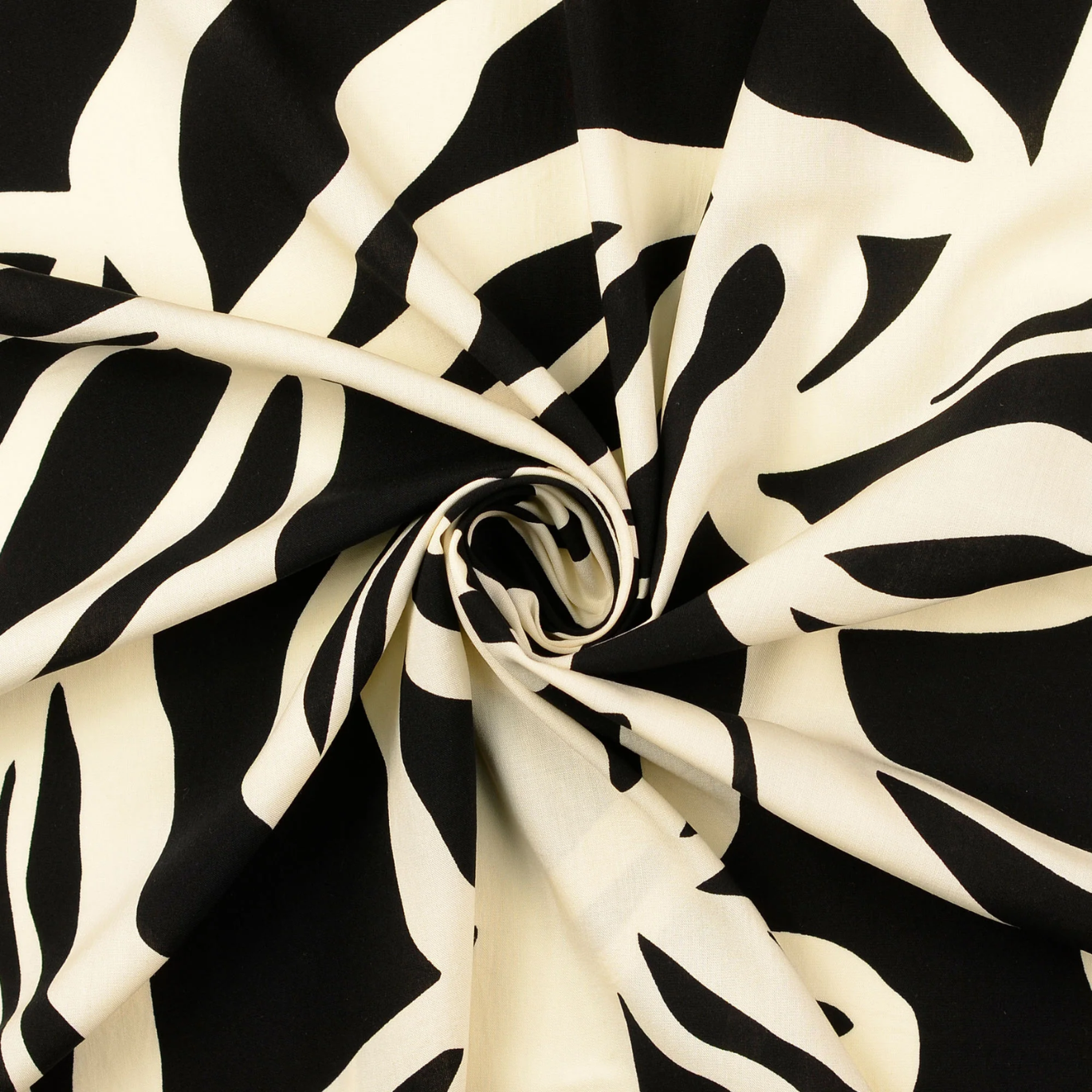 Viscose Iris Noir et Blanc