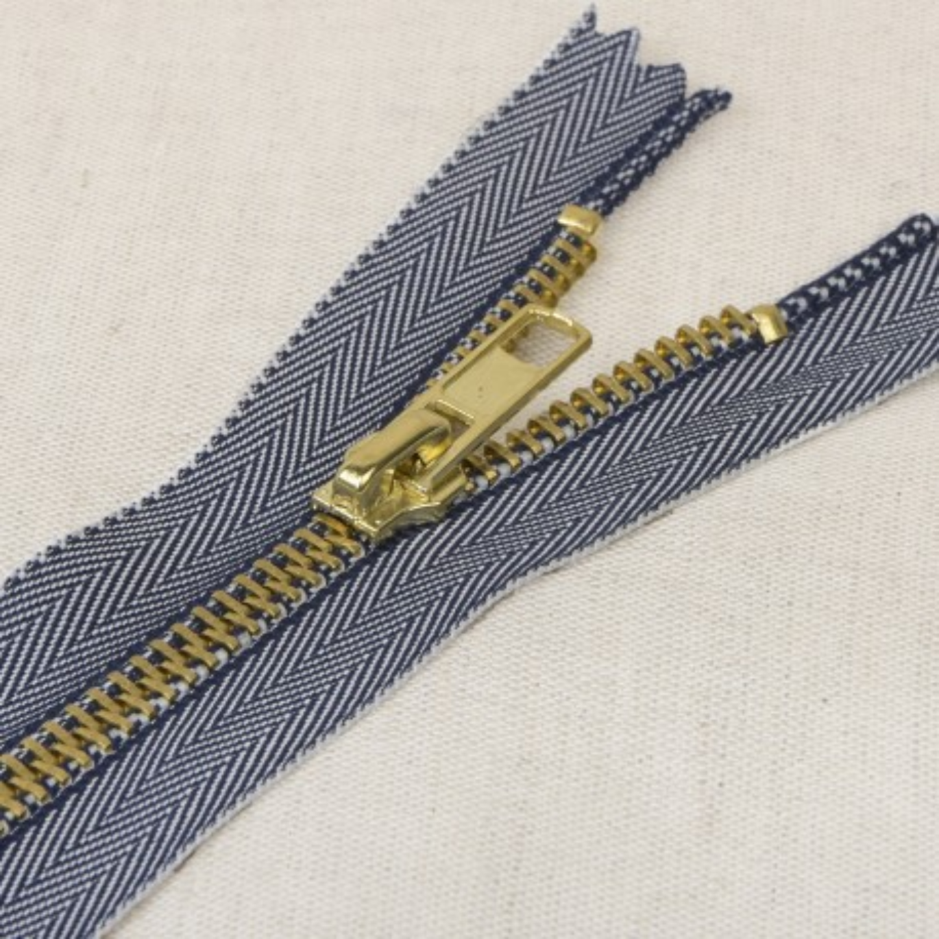 Zip Jeans Non Séparable Bleu Jean Foncé 18 cm