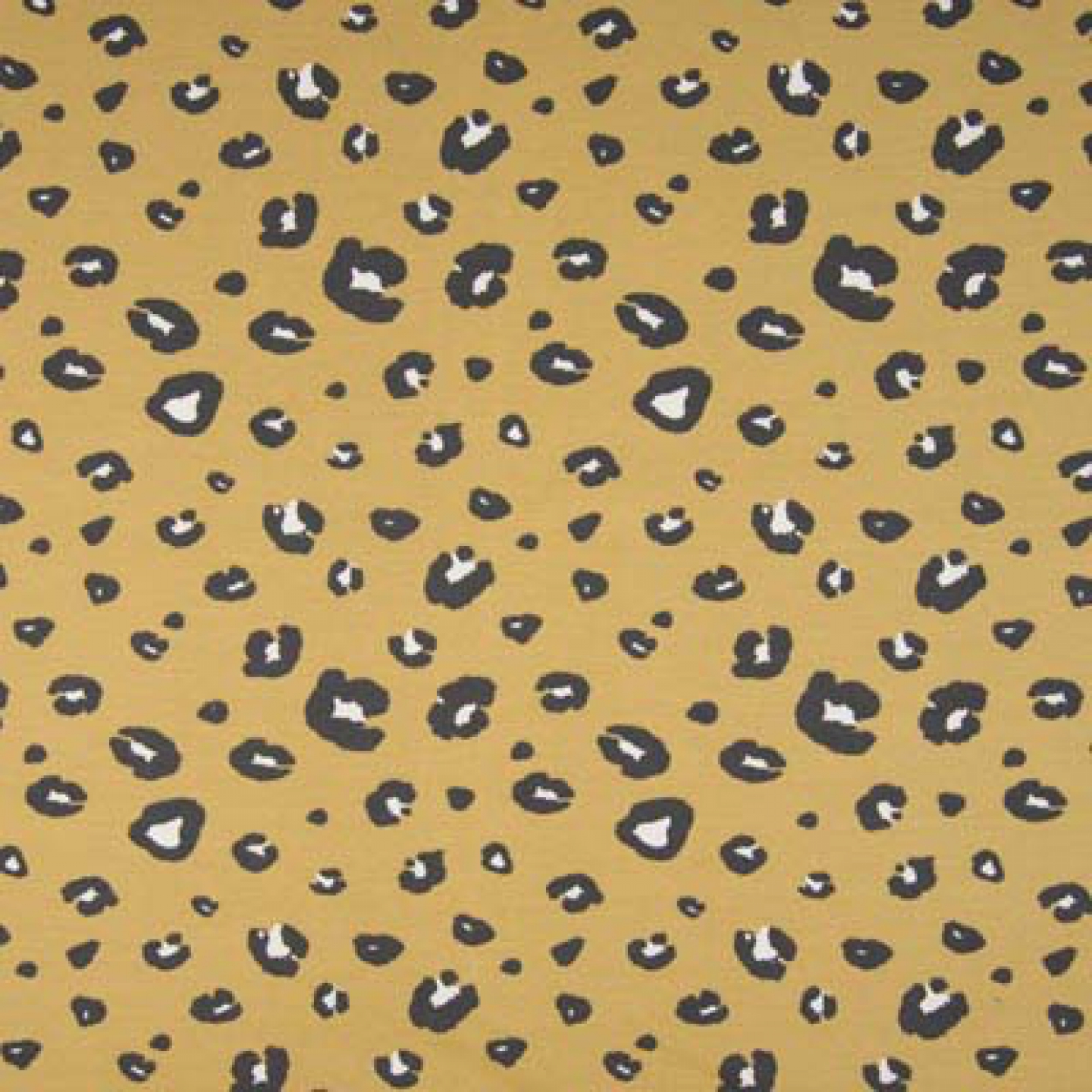 Sweat French Terry Bio à imprimé léopard Dusty Yellow
