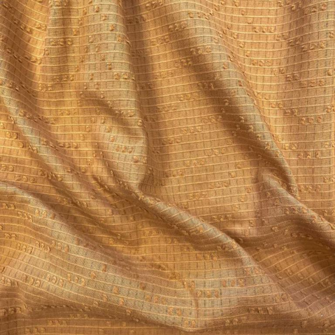 Tissu Coton Dobby Caramel