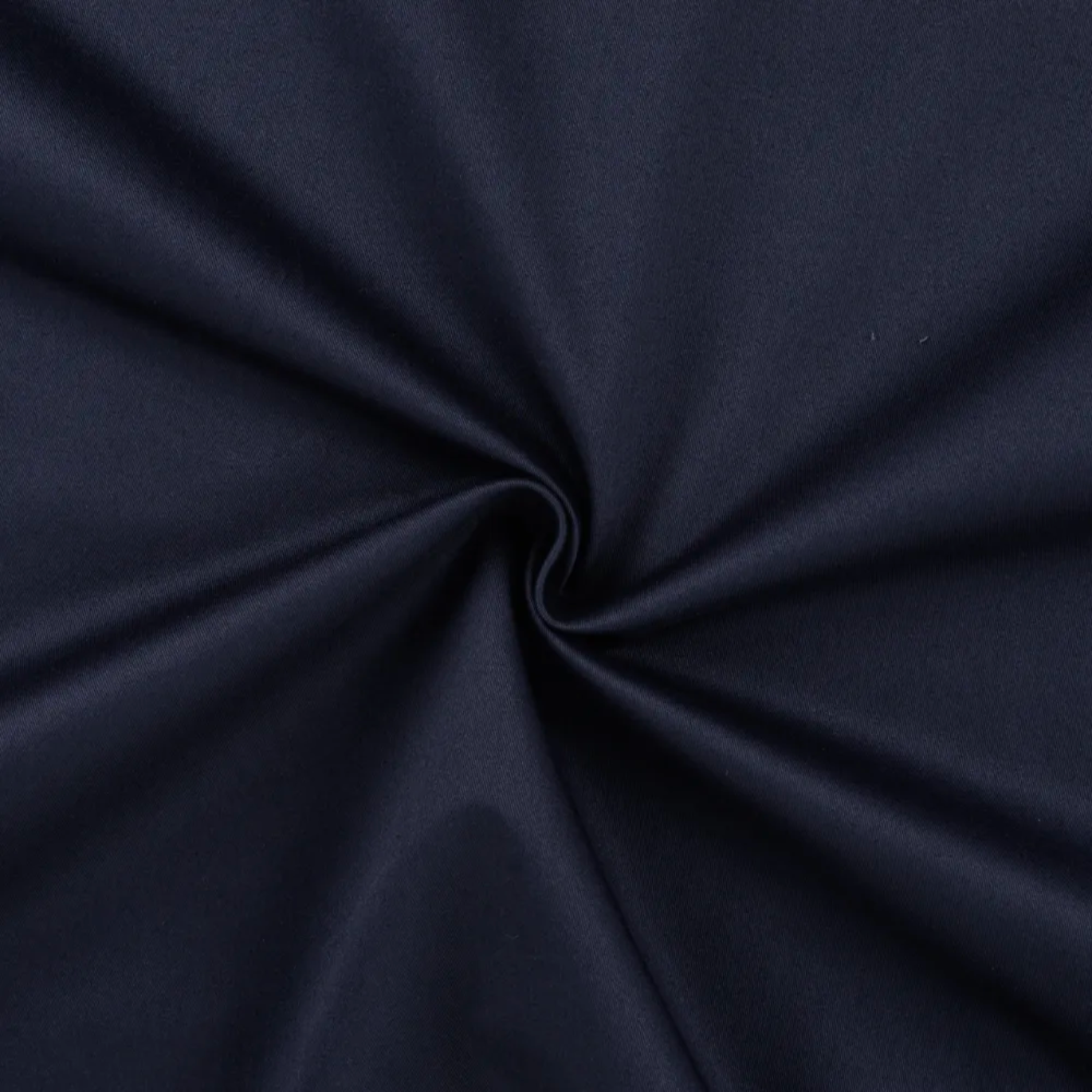 Tissu Coton Epais Stretch Satiné Uni Bleu Marine