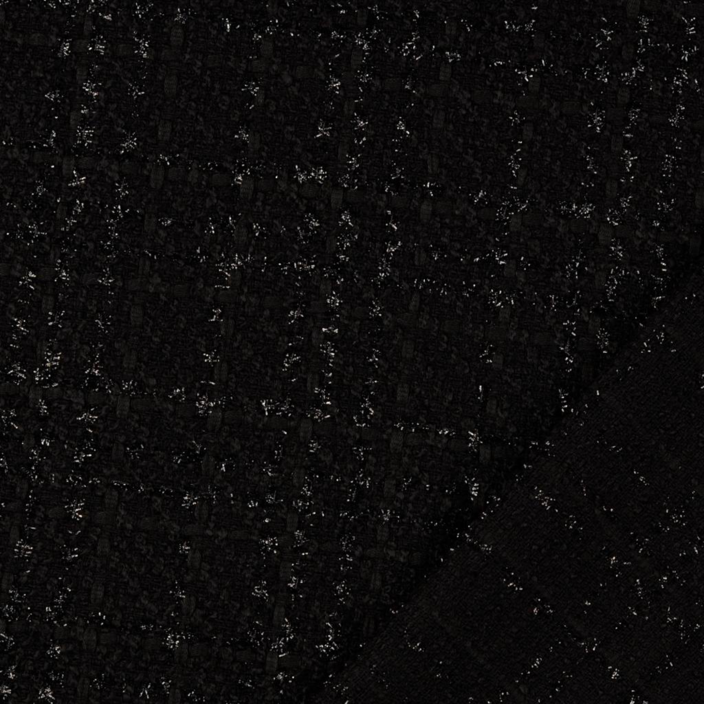 Tissus Tweed Lurex Noir