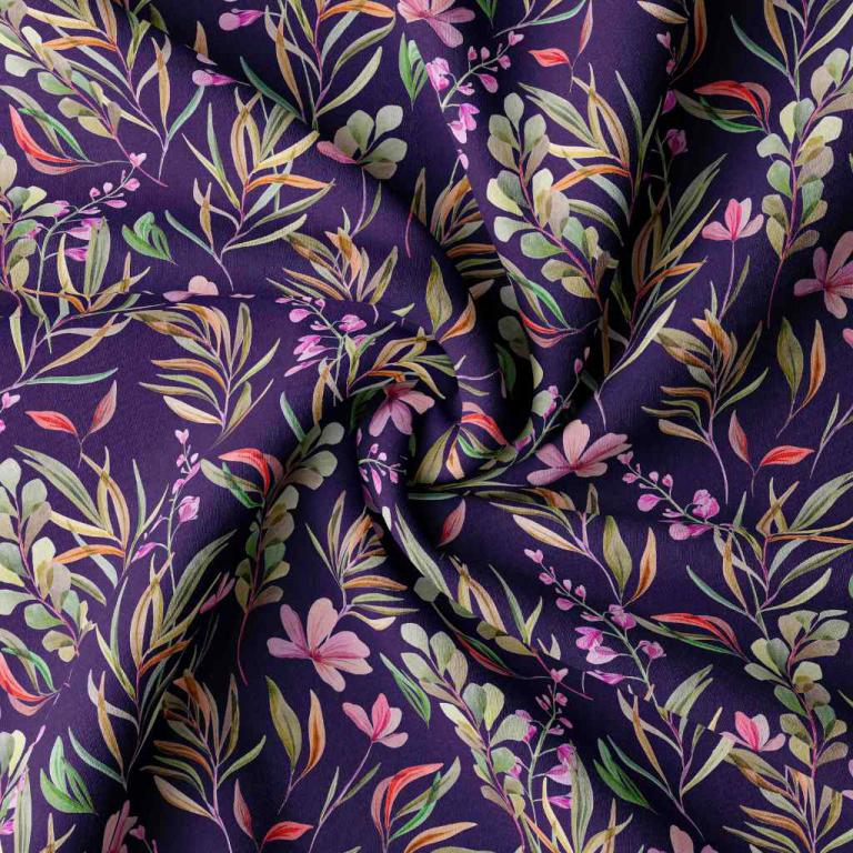 Viscose "Cléophée" Myrtille