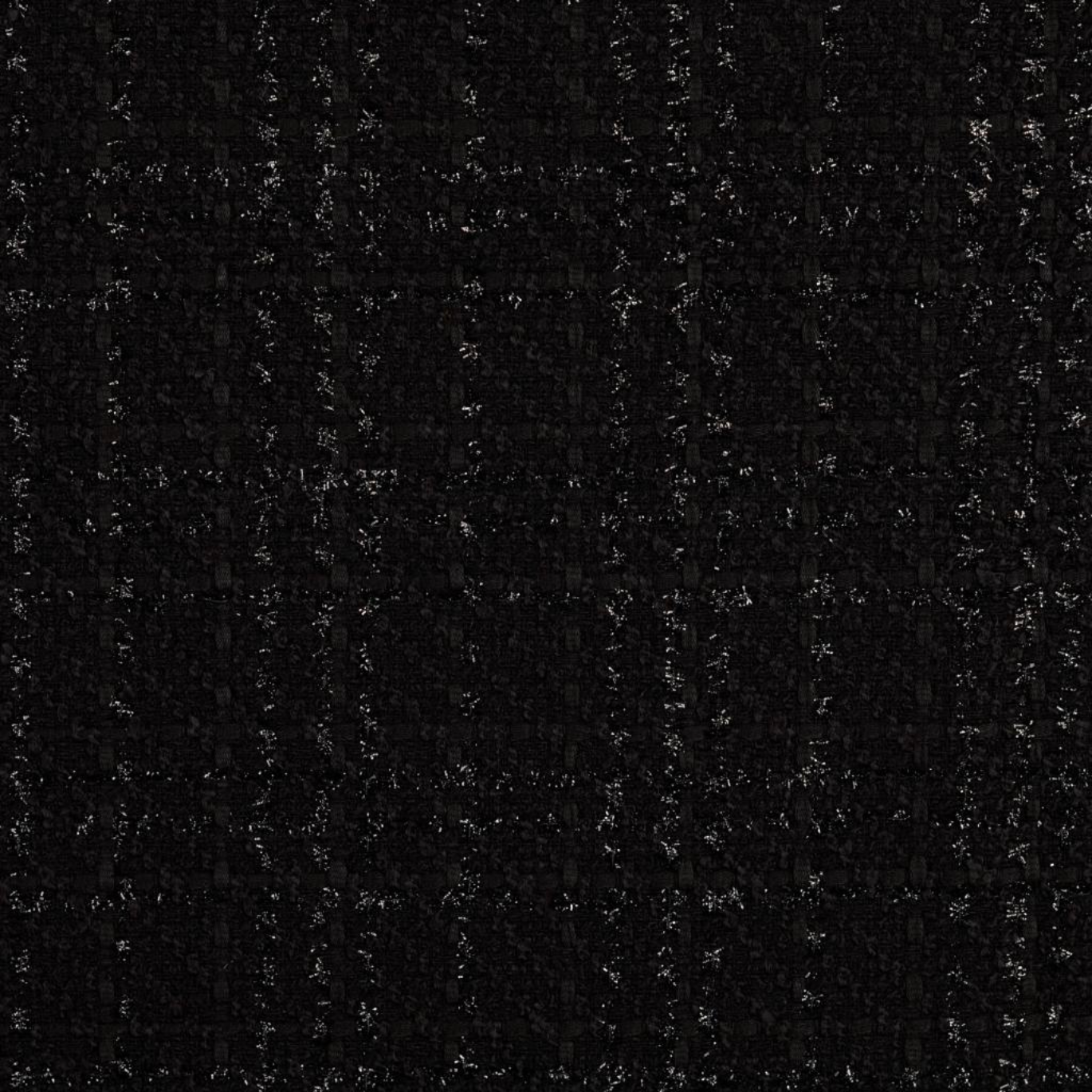 Tissus Tweed Lurex Noir
