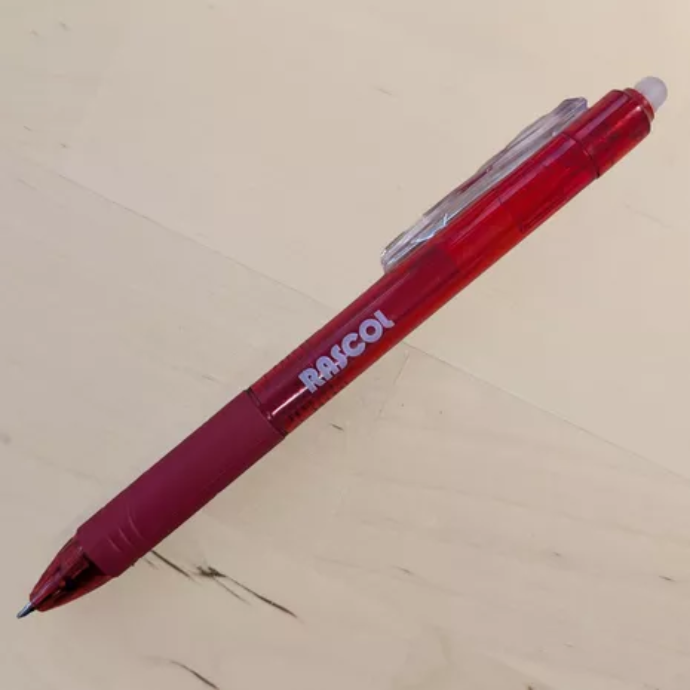  Stylo effaçable à la chaleur rouge - Rascol
