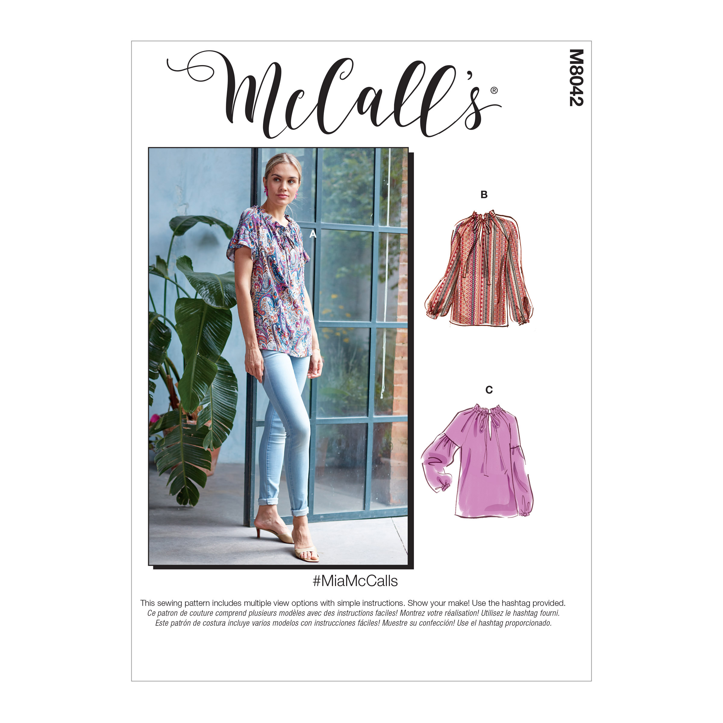 Patron de blouse - McCall's #M8042