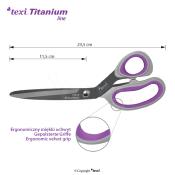 Ciseaux en titane TEXI TITANIUM Ti914 - 23,5 cm