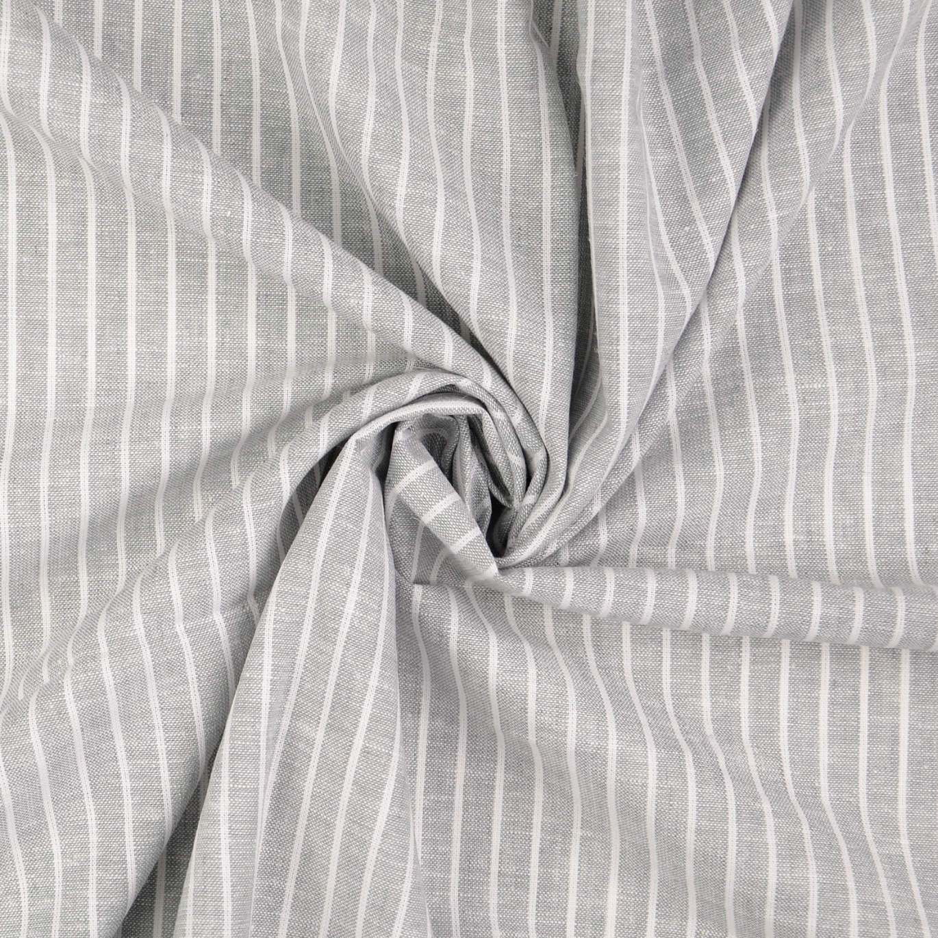 Lin Coton Tissé Gris