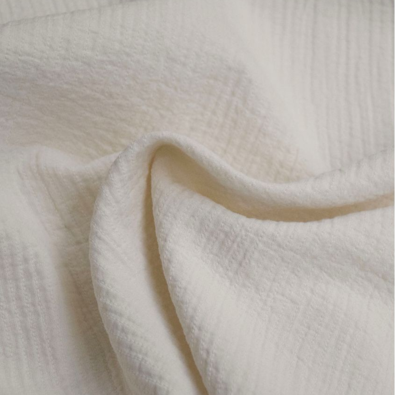 Tissu Coton Brodé Twin Ecru par Cousette