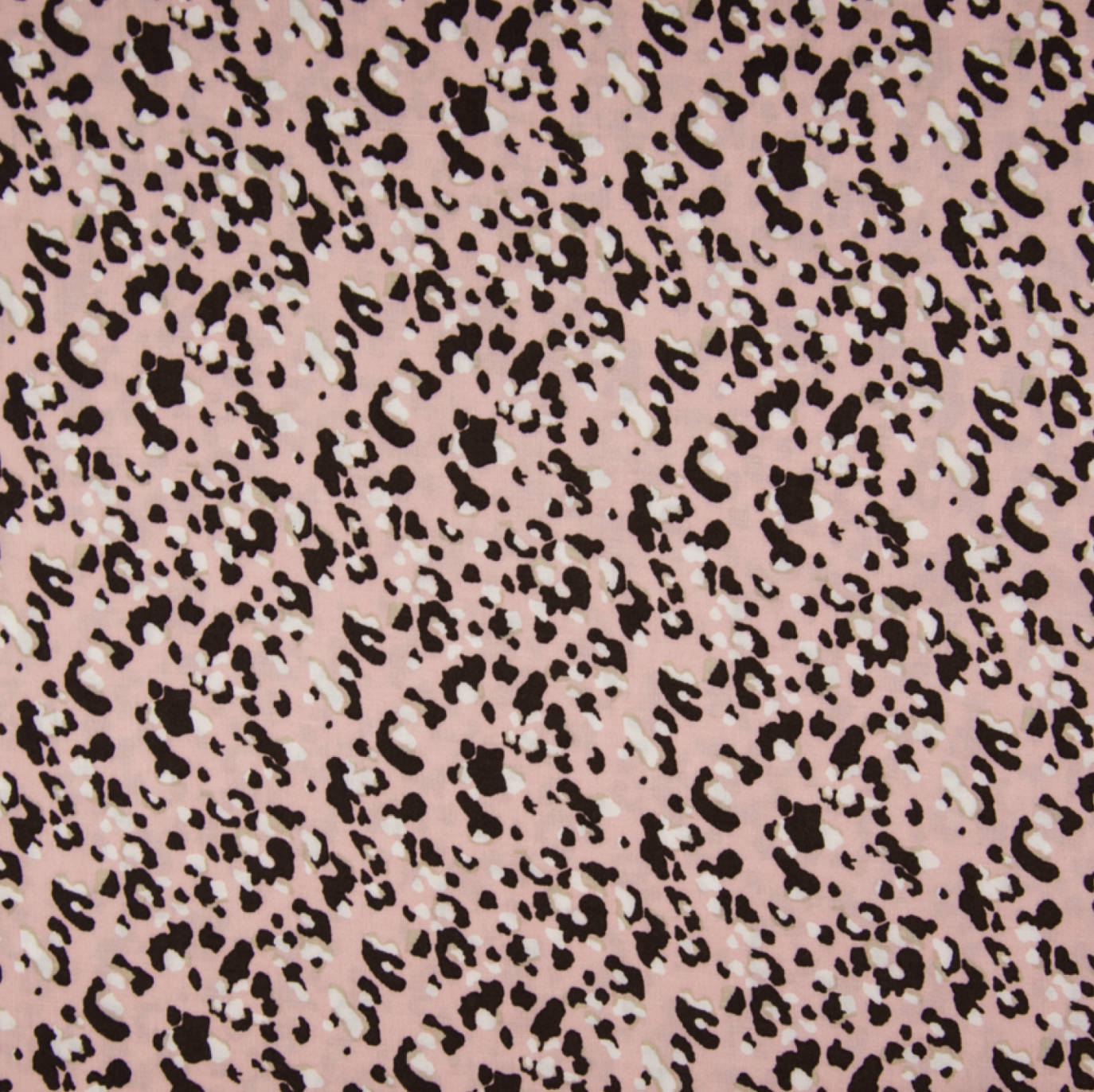 Viscose à imprimé léopard ROSE NUDE