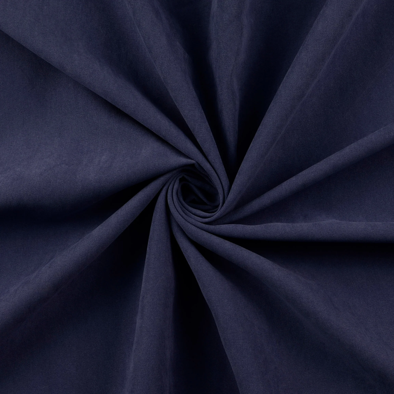Tissu Satin Touché Peau de Pêche Bleu Marine