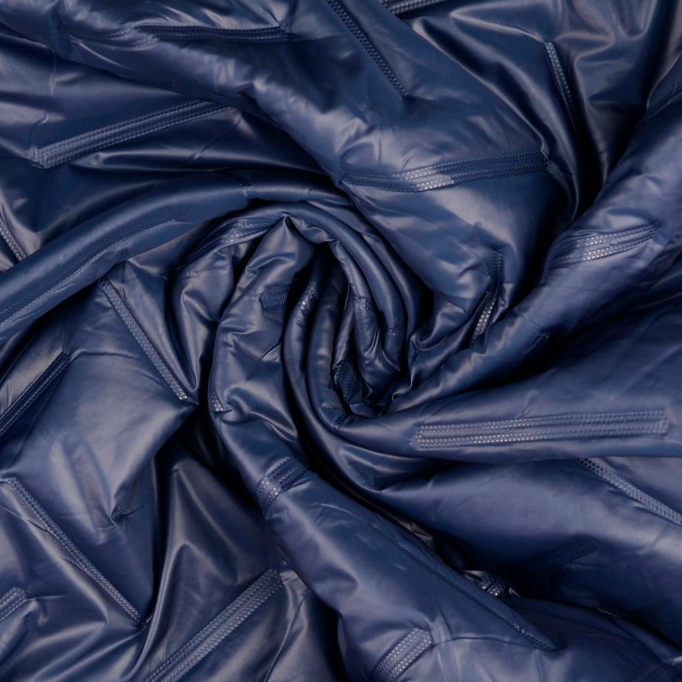 Tissus Doudoune Gaufré Bleu Marine