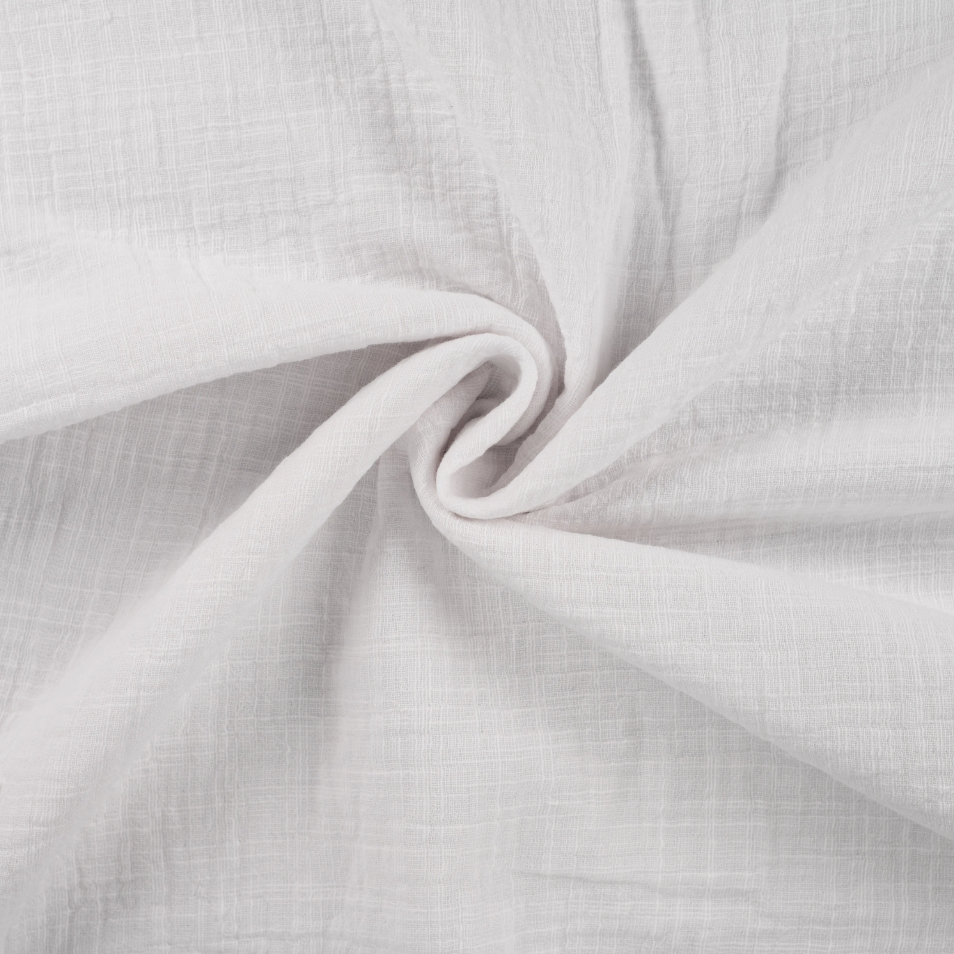 Tissu Coton Bambino Slub Blanc
