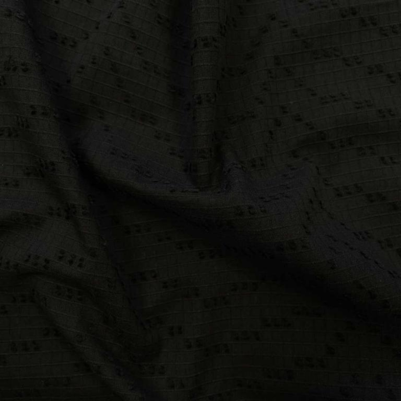 Tissu Coton Dobby Noir