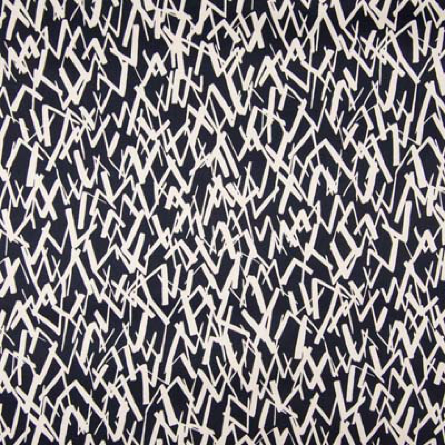 Tissu Coton Epais Stretch Satiné Bleu Marine à motifs