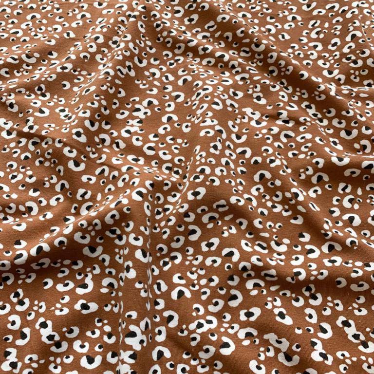 Viscose "Léo" Noisette & Noir