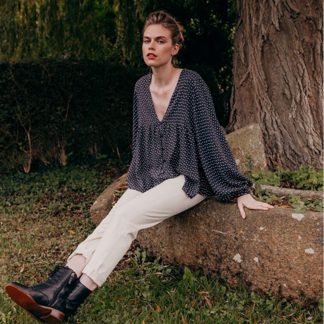 Patron de blouse Castagnette de Cousette du XS au XXXL