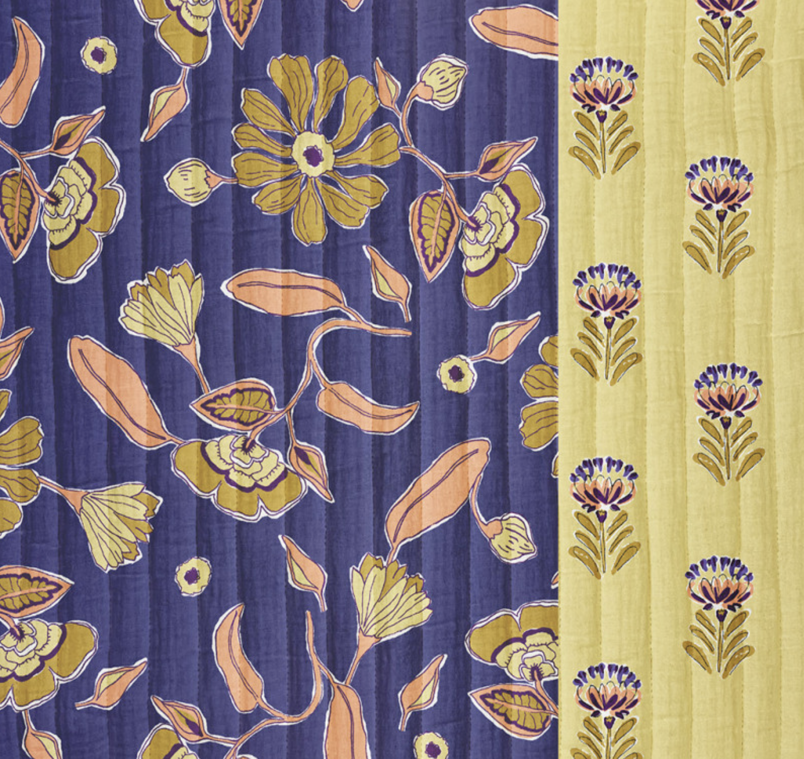 Tissu Coton Matelassé Vertical "Pooja"